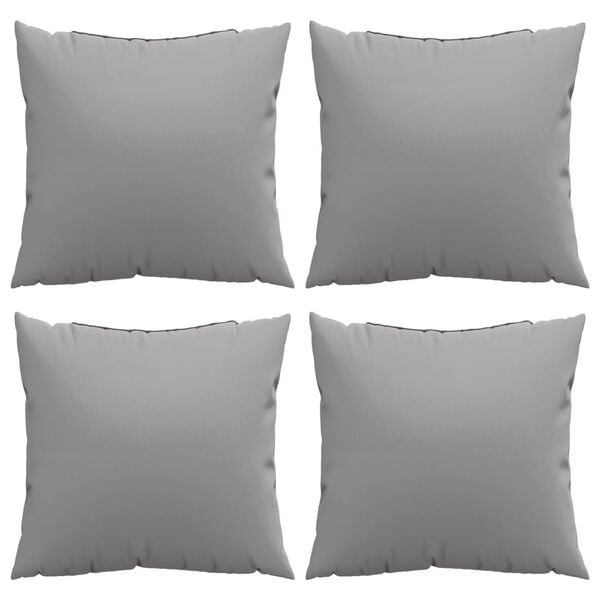 vidaXL Sofa Cushions 4 pcs Grey 60x60 cm Fabric