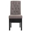 vidaXL Dining Chairs 2 pcs Taupe Fabric