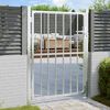 vidaXL Garden Gate 100x145 cm Stainless Steel