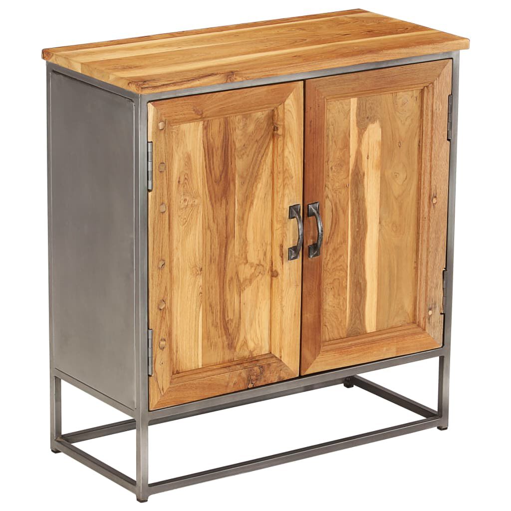 vidaXL Sideboard Recycled Teak and Steel 65x30x70 cm