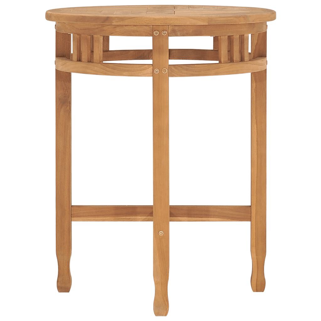 vidaXL Bistro Table Ø60x75.5 cm Solid Teak Wood