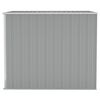 vidaXL Wall-mounted Garden Shed Grey 118x194x178 cm Galvanised Steel
