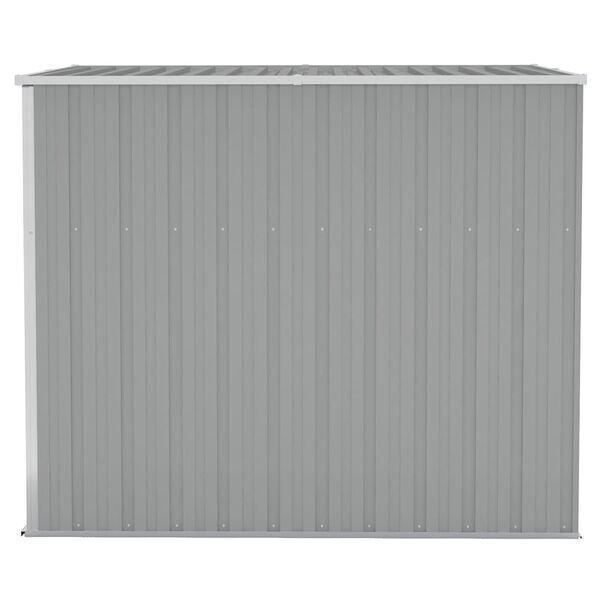 vidaXL Wall-mounted Garden Shed Grey 118x194x178 cm Galvanised Steel