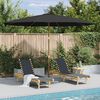 vidaXL Garden Parasol with Wooden Pole 350 cm Anthracite