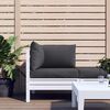 vidaXL Pallet Cushions 3 pcs Melange Anthracite Fabric