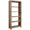 vidaXL 5-Tier Bookcase 80x30x180 cm Solid Acacia Wood