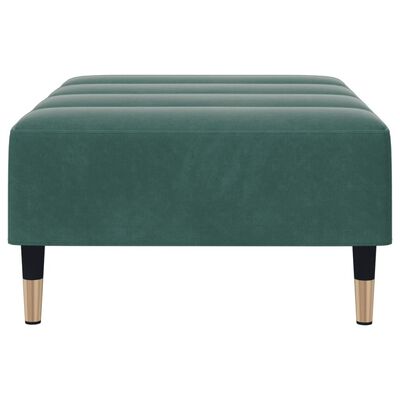 vidaXL Footstool Dark Green 77x55x31 cm Velvet