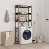 vidaXL Washing Machine Shelf Smoked Oak 67x25x163 cm Engineered Wood