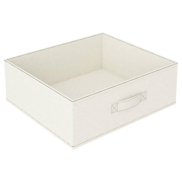vidaXL Storage Rack with 4 Fabric Baskets Steel Cream