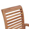 vidaXL Dining Chairs 8 pcs with Bright Green Cushions Solid Teak Wood