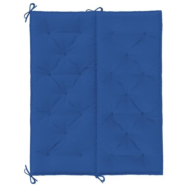 vidaXL Garden Bench Cushion Blue 120x(50+50)x7cm Oxford Fabric