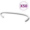 vidaXL Gabion Hooks 50 pcs Galvanised Steel 10 cm