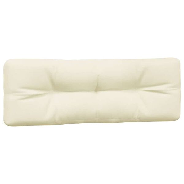 vidaXL Pallet Cushions 5 pcs Cream Fabric