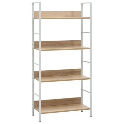 vidaXL 4-Layer Book Shelf Oak 60x27.6x124.5 cm Engineered Wood