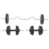 vidaXL Barbell and Dumbbell Set 30 kg