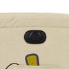 vidaXL Electric Stand up Massage Recliner Chair Cream Fabric