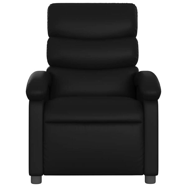 vidaXL Electric Recliner Chair Black Faux Leather