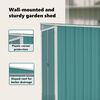 vidaXL Wall-mounted Garden Shed Green 118x194x178 cm Galvanised Steel