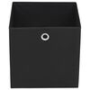 vidaXL Storage Boxes 4 pcs Non-woven Fabric 28x28x28 cm Black