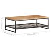 vidaXL Coffee Table 110x60x35 cm Solid Acacia Wood
