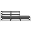 vidaXL 3 Piece Garden Lounge Set Grey Solid Pinewood