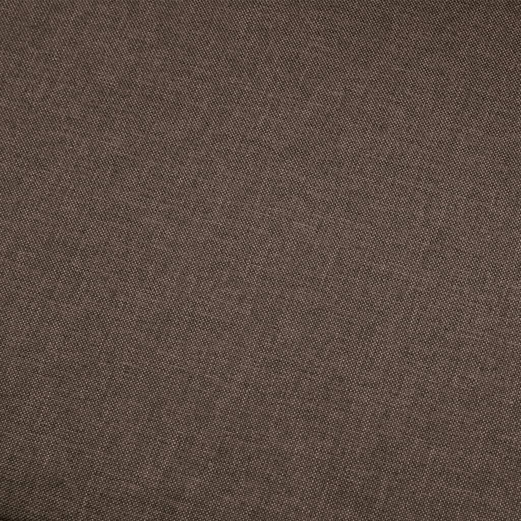 vidaXL Corner Sofa Brown Fabric