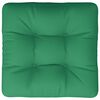 vidaXL Pallet Cushion Green 58x58x10 cm Fabric