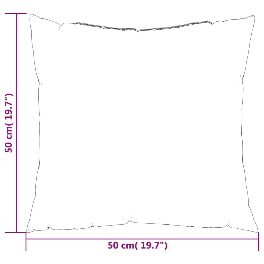 vidaXL Throw Pillows 4 pcs Anthracite 50x50 cm Fabric