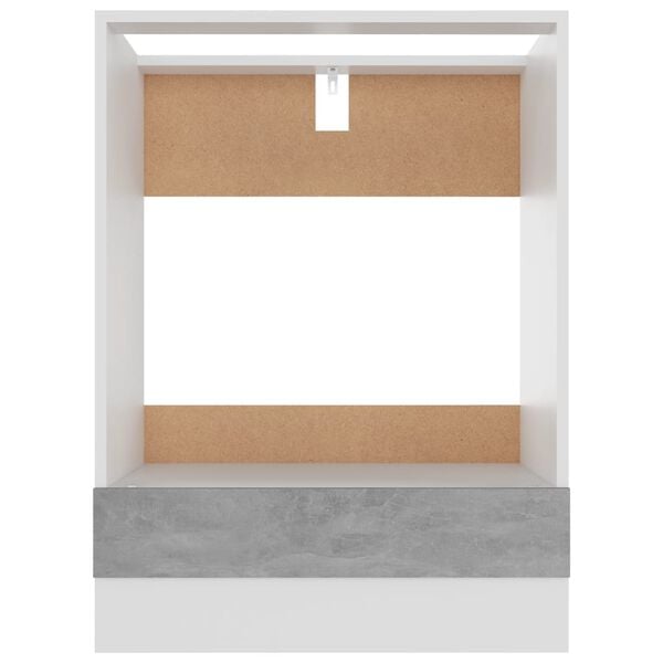 vidaXL Oven Cabinet Lyon Concrete Grey 60x46x81.5 cm Engineered Wood