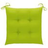 vidaXL Stackable Garden Chairs with Cushions 4 pcs Solid Teak Wood