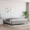 vidaXL Box Spring Bed with Mattress Light Grey 193x203 cm Fabric