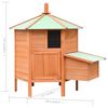 vidaXL Chicken Cage Solid Pine & Fir Wood 126x117x125 cm