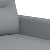 vidaXL 2-Seater Sofa Light Grey 120 cm Fabric
