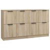 vidaXL Sideboards 2 pcs Sonoma Oak 60x30x70 cm Engineered Wood