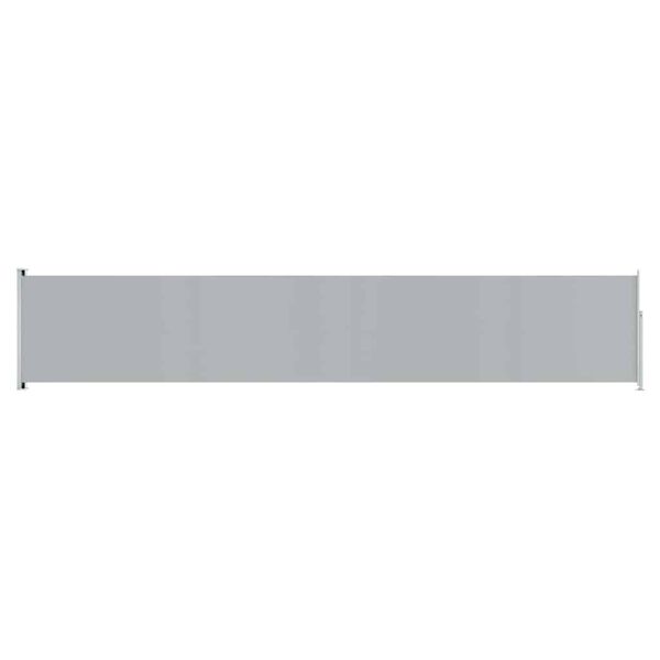vidaXL Patio Retractable Side Awning 117x600 cm Grey