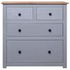 vidaXL Sideboard Grey 80x40x83 cm Pinewood Panama Range