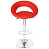 vidaXL Bar Stools 2 pcs Red Faux Leather