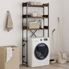 vidaXL Washing Machine Shelf Smoked Oak 67x25x163 cm Engineered Wood