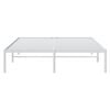 vidaXL Metal Bed Frame without Mattress White 150x200cm