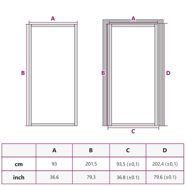vidaXL Interior Door ESG Glass and Aluminium 93x201.5 cm Black