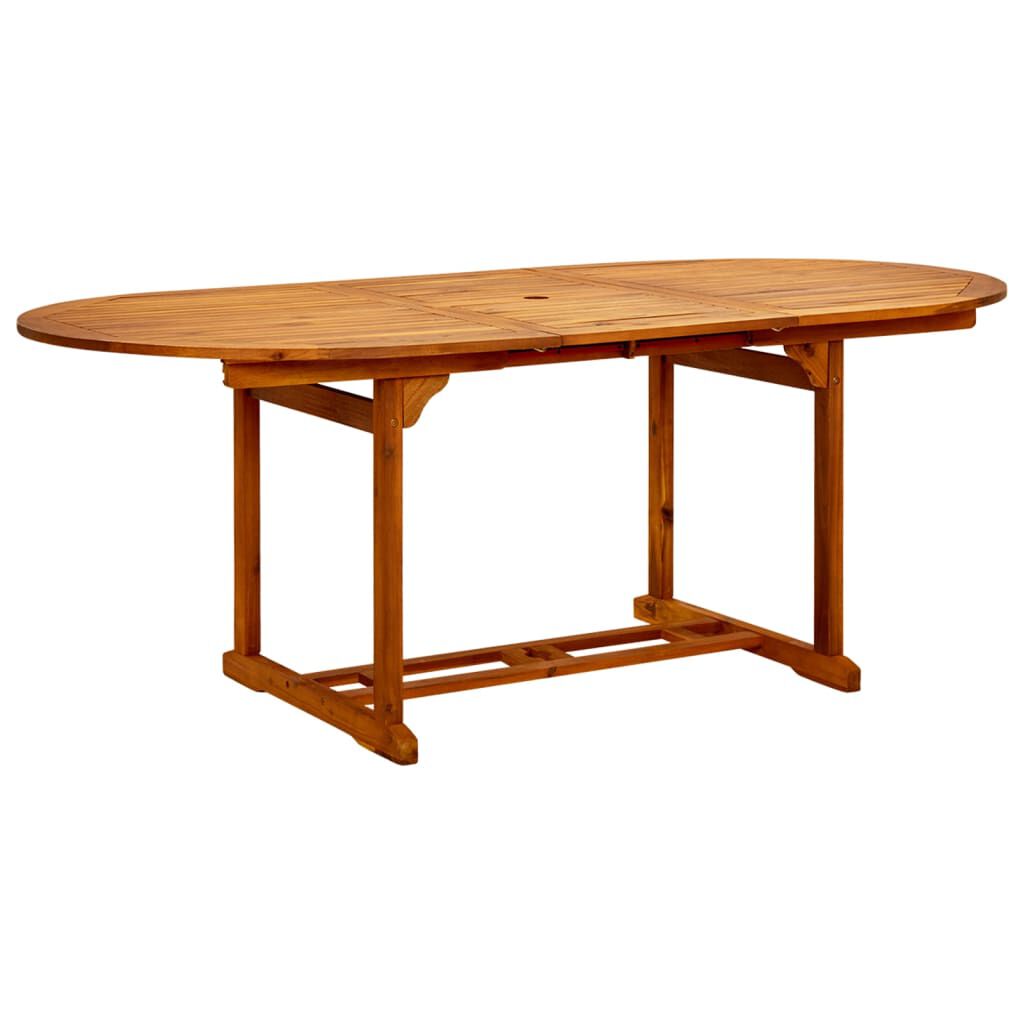 vidaXL 7 Piece Garden Dining Set Solid Acacia Wood