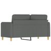 vidaXL 2-Seater Sofa Dark Grey 120 cm Fabric
