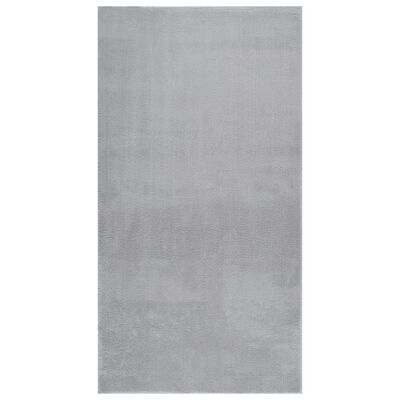 vidaXL Shaggy Rug Grey 120x183 cm Polyester