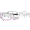 vidaXL 7 Piece Garden Lounge Set with Cushions Aluminium Anthracite