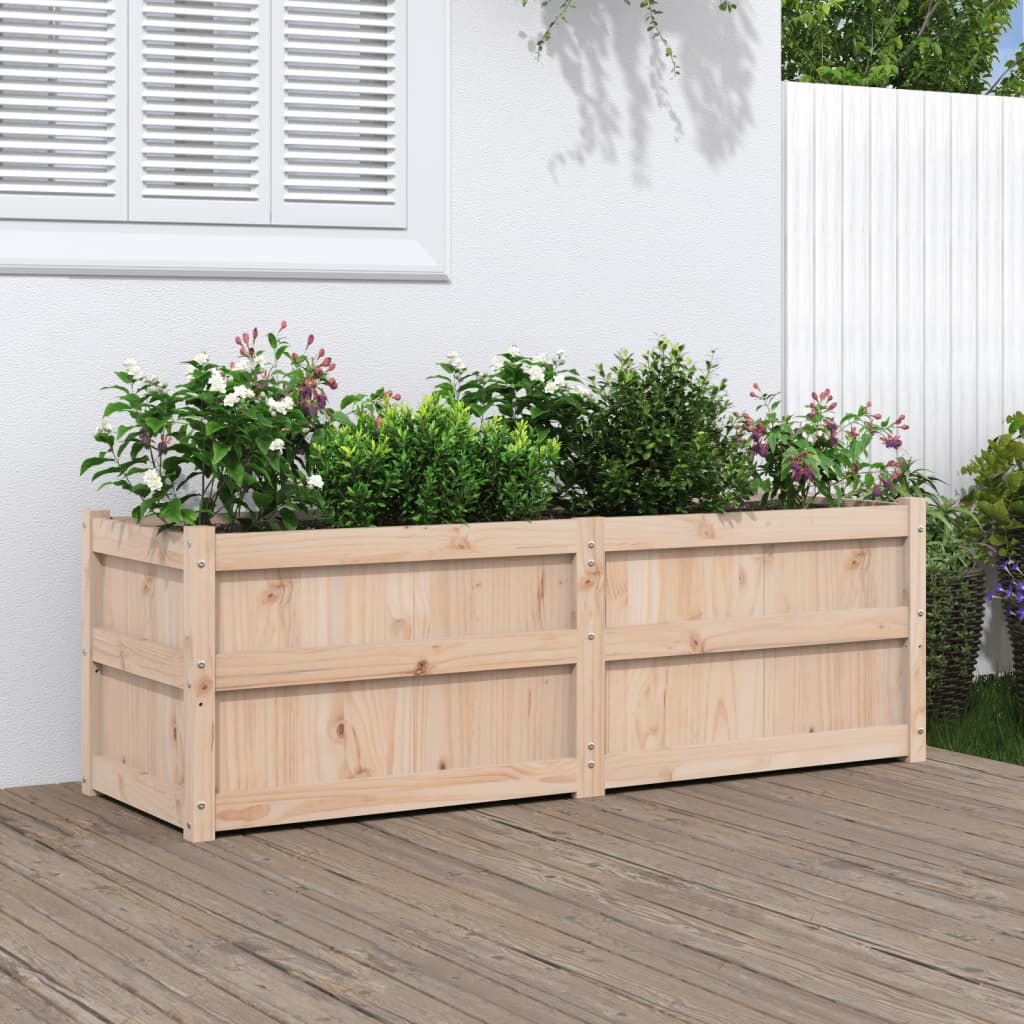 vidaXL Garden Planter 150x50x50 cm Solid Wood Pine