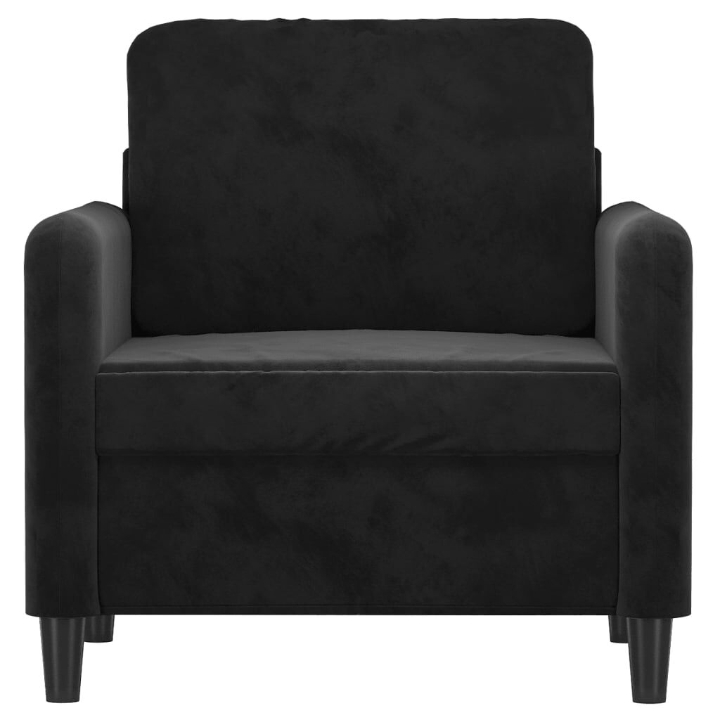 vidaXL Sofa Chair Black 60 cm Velvet