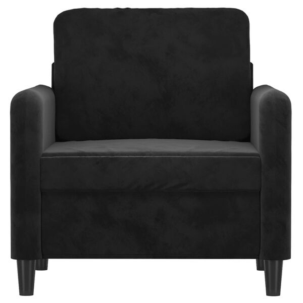 vidaXL Sofa Chair Black 60 cm Velvet