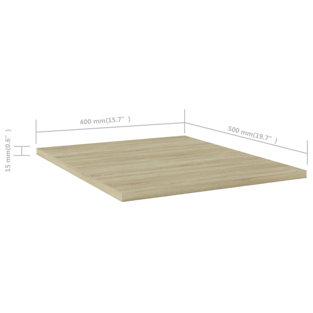 vidaXL Bookshelf Boards 8 pcs Sonoma Oak 40x50x1.5 cm Engineered Wood