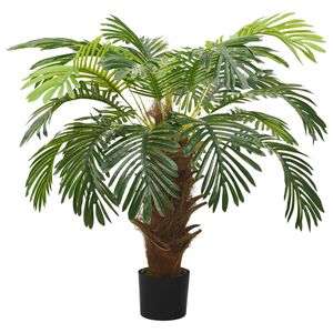 vidaXL Artificial Cycas Palm with Pot 90 cm Green