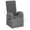 vidaXL 7 Piece Garden Dining Set Grey